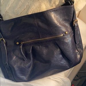 Purple Eggplant Colored Leather Bag